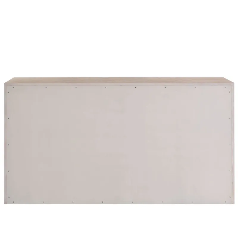 River Rock Six Drawer Dresser - Silo with a white background