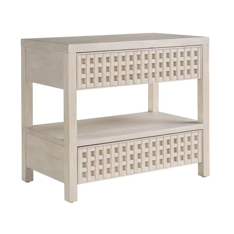 River Rock Nightstand - Silo with a white background