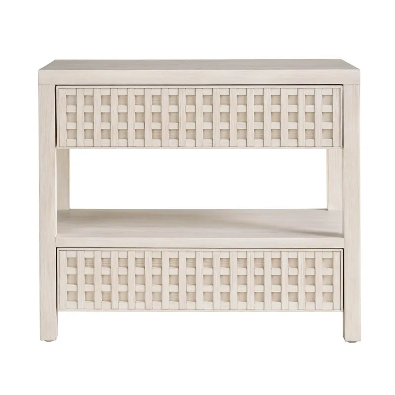 River Rock Nightstand - Silo with a white background