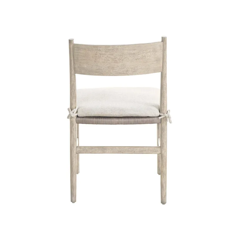 River Rock Wood Back Side Chair - Silo with a white background