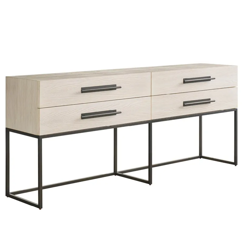 Dwell River Rock Metal Base Console