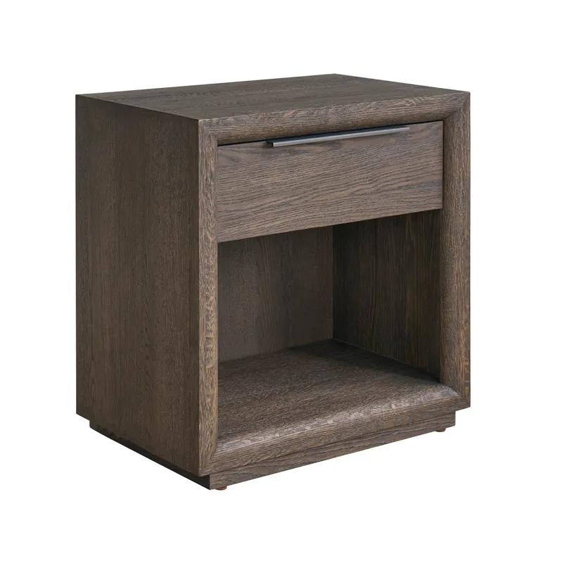Sable One Drawer Nightstand - Silo with a white background