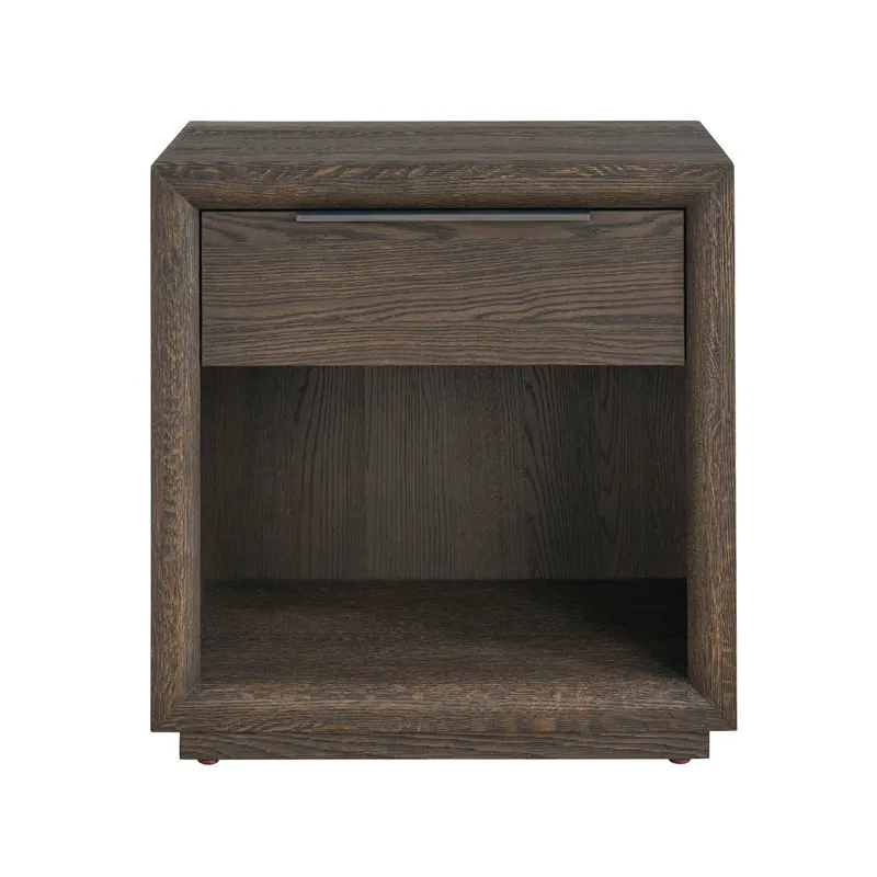 Sable One Drawer Nightstand - Silo with a white background