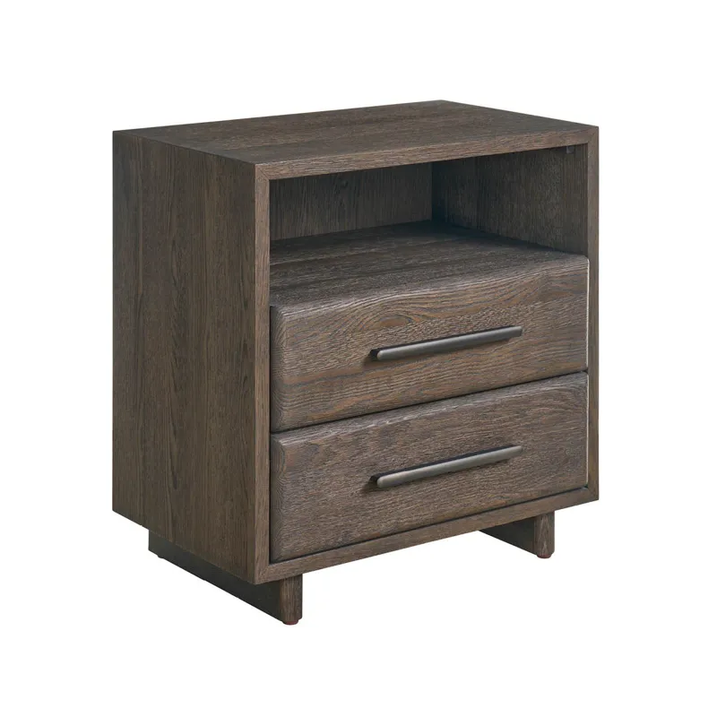 Sable Open Storage Nightstand - Silo with a white background