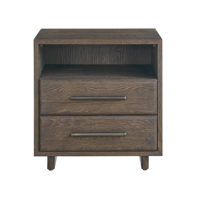Sable Open Storage Nightstand - Silo with a white background