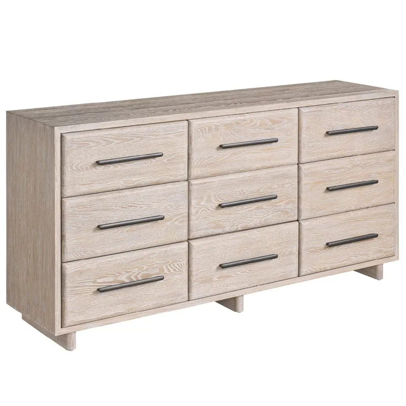 Desert Nine Drawer Dresser - Silo with a white background
