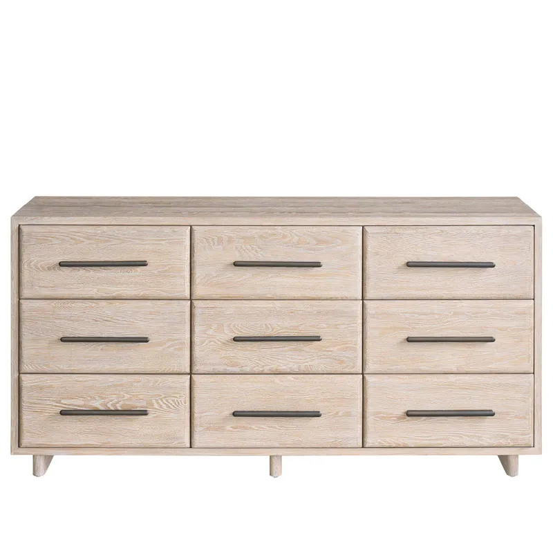 Desert Nine Drawer Dresser - Silo with a white background