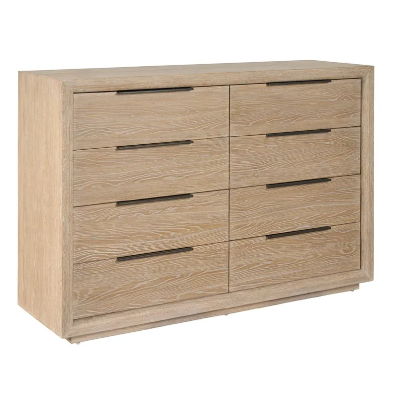 Desert Eight Drawer Dresser - Silo with a white background