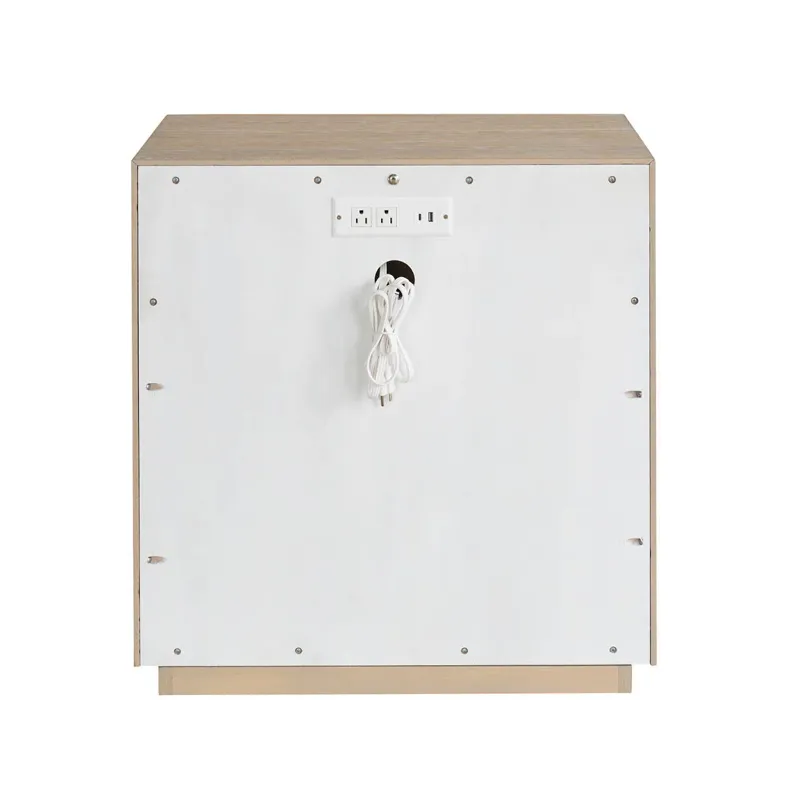 Desert One Drawer Nightstand - Silo with a white background