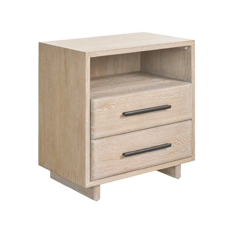 Desert Open Storage Nightstand - Silo with a white background