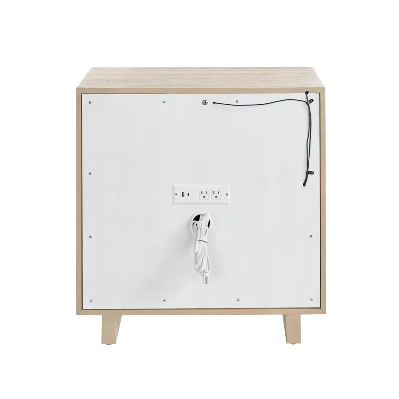 Desert Open Storage Nightstand - Silo with a white background
