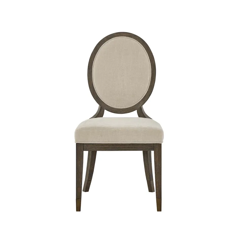 Cocoa Oval Side Chair - Silo with a white background