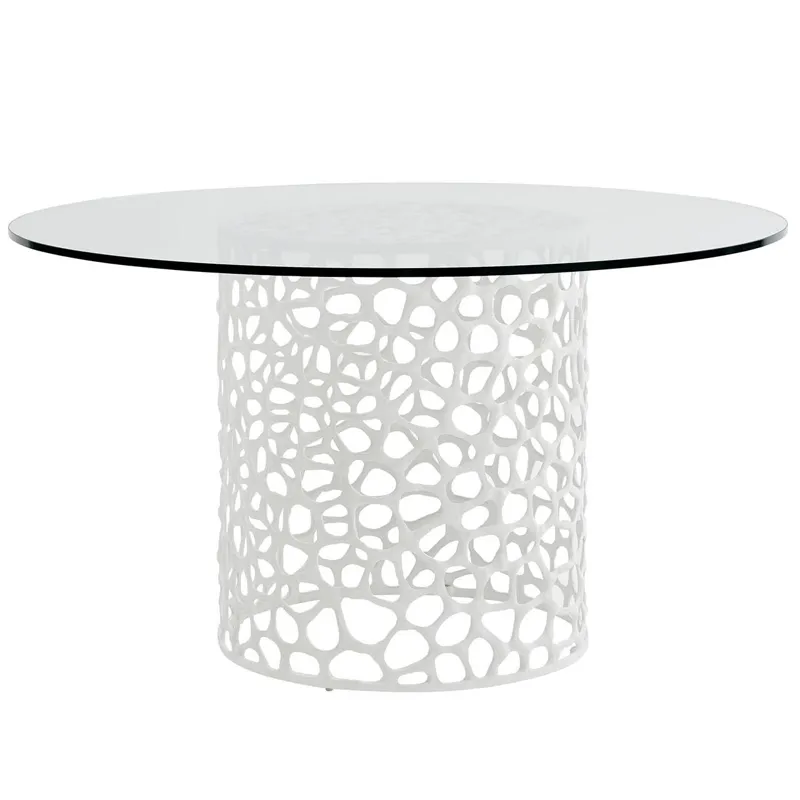 Coral Dining Table - Silo with a white background