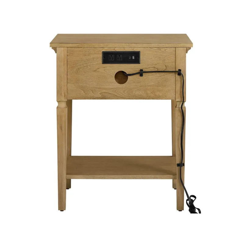 Brindle Nightstand - Silo with a white background