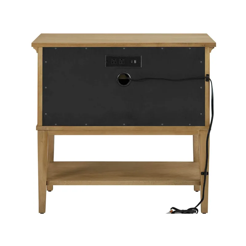 Brindle Nightstand - Silo with a white background