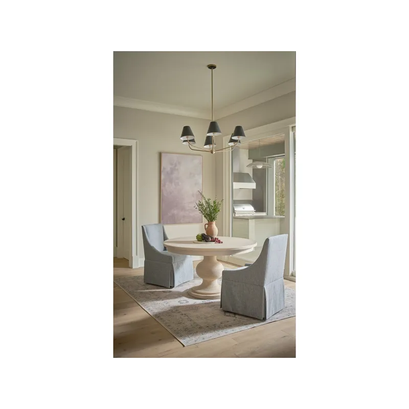 Willow Wrapped Dining Table - Multiple item room scene