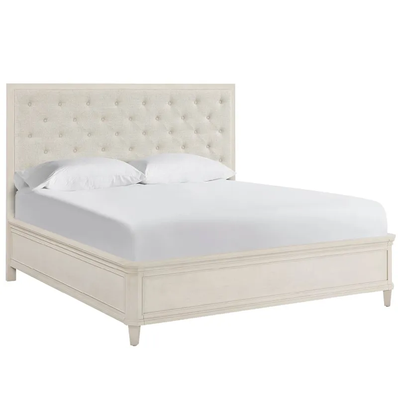 Willow Upholstered Bed Queen - Silo with a white background