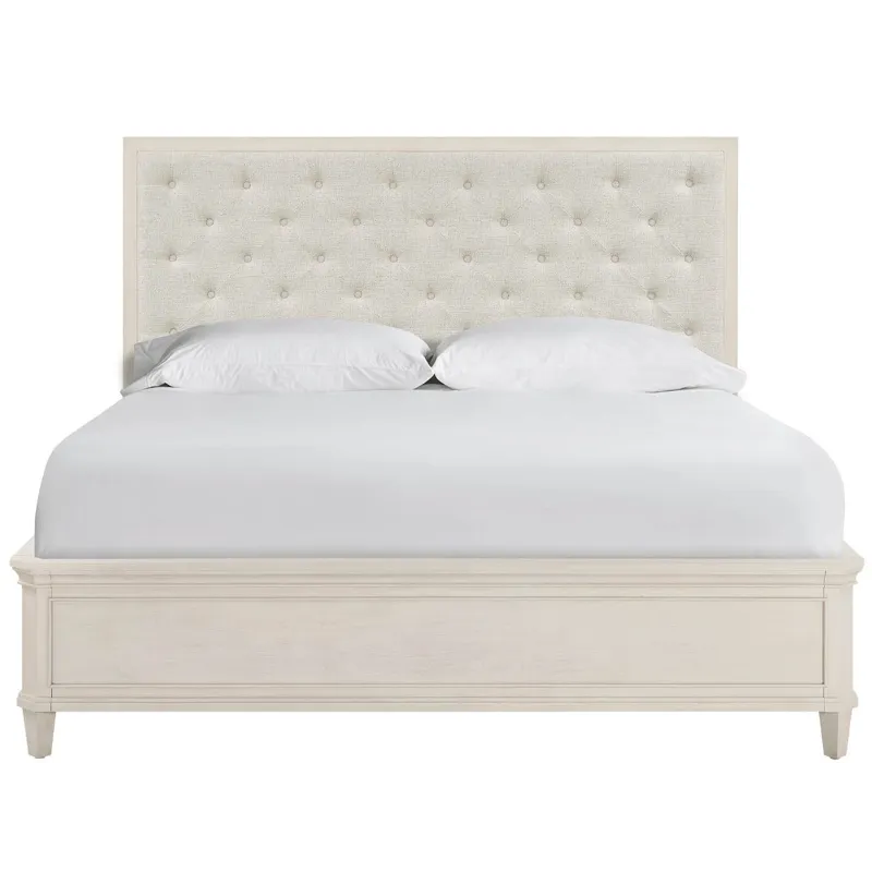 Willow Upholstered Bed Queen - Silo with a white background