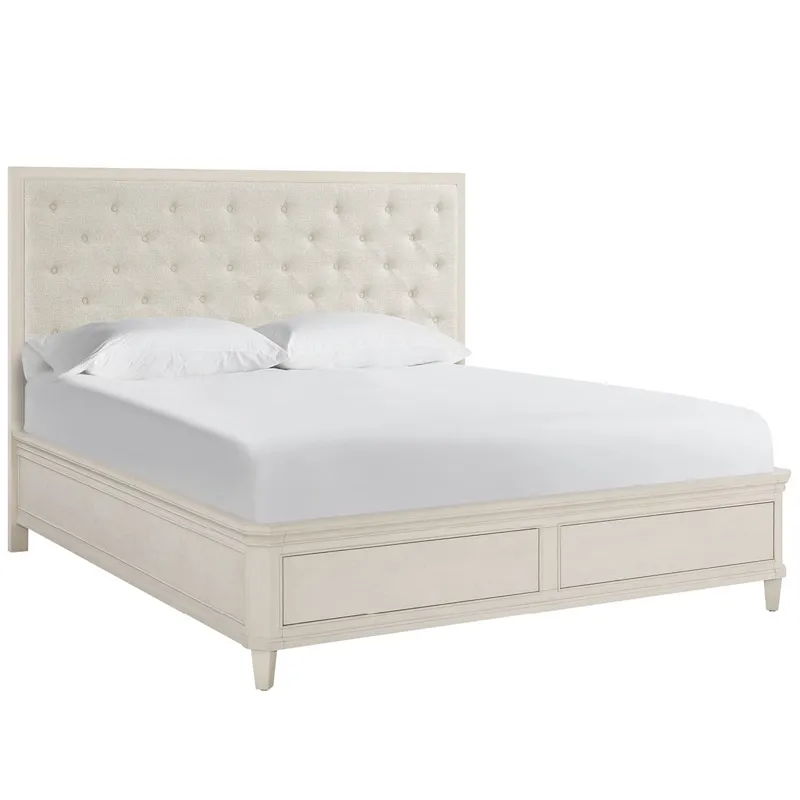 Willow Upholstered Storage Bed Queen - Silo with a white background