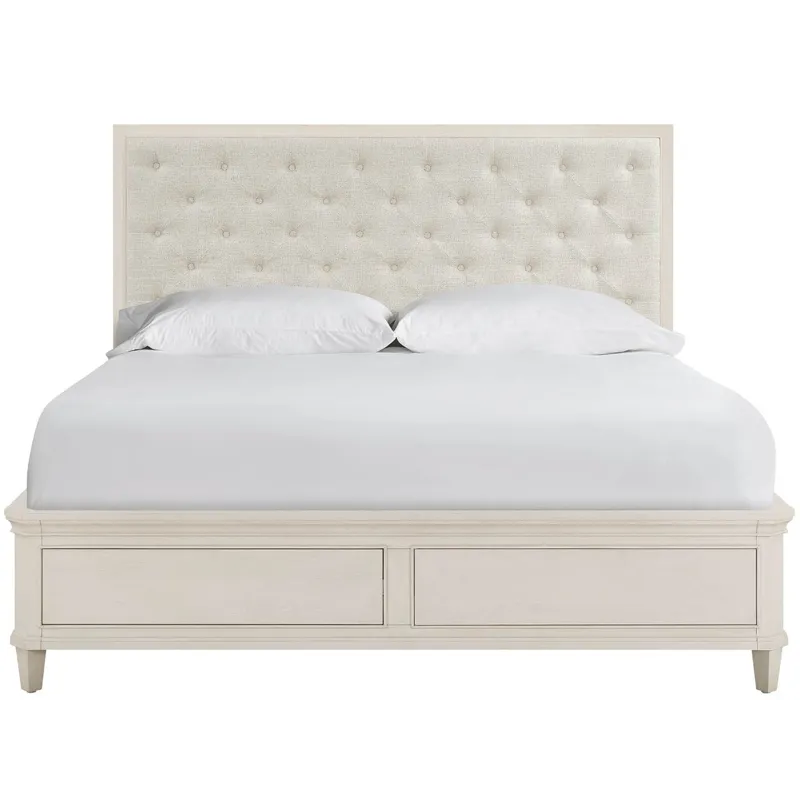 Willow Upholstered Storage Bed Queen - Silo with a white background