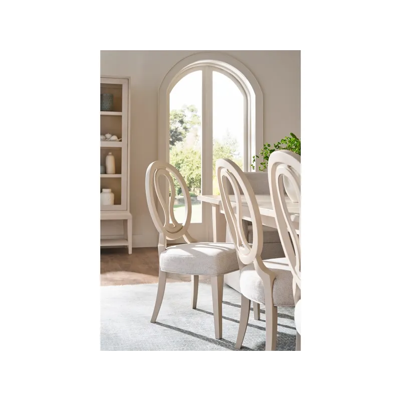 Willow Oval Side Chair - Multiple item room scene