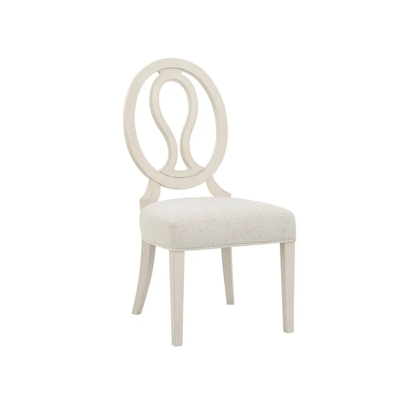 Willow Oval Side Chair - Silo with a white background