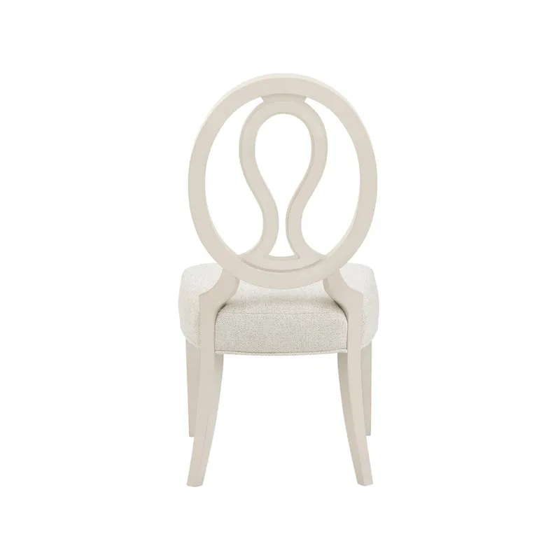 Willow Oval Side Chair - Silo with a white background