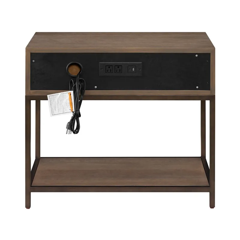 Haze Nightstand - Silo with a white background