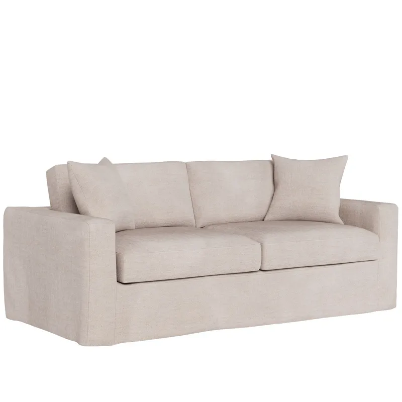 Maxx Slipcover Apartment Sofa - Silo with a white background
