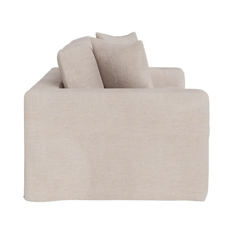 Maxx Slipcover Apartment Sofa - Silo with a white background