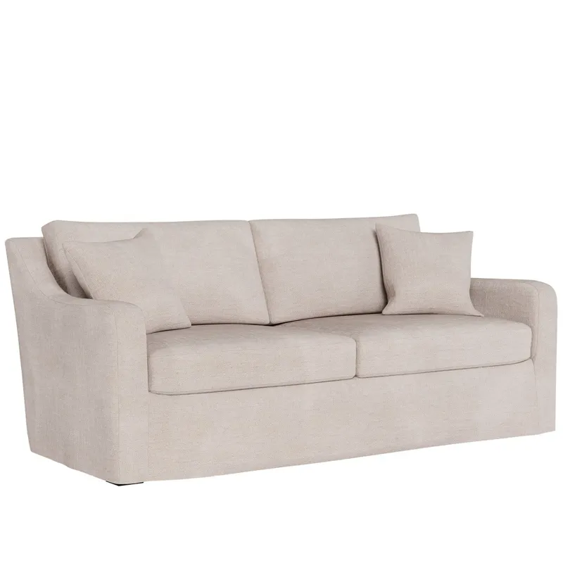 Filmore Slipcover Apartment Sofa - Silo with a white background
