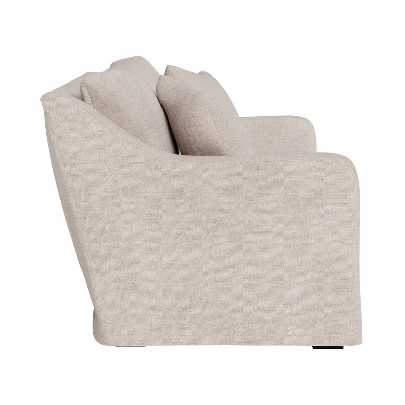 Filmore Slipcover Apartment Sofa - Silo with a white background