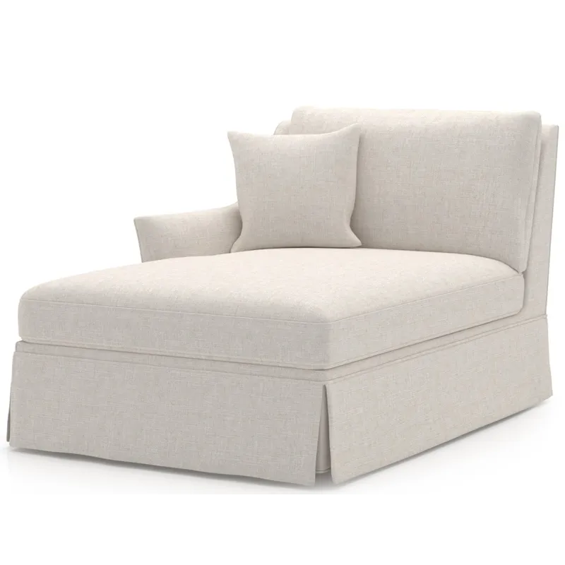 Henri Skirted Chaise LAF