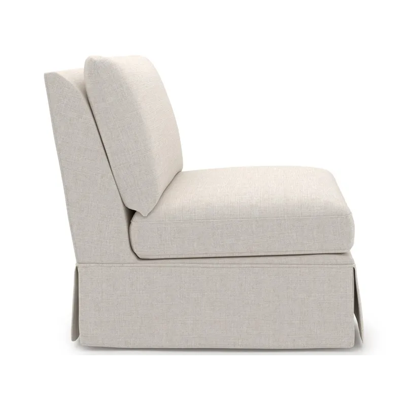 Henri Skirted Armless Chair