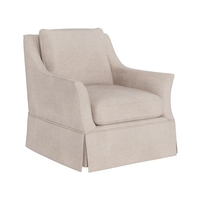 Henri Skirted Swivel Chair