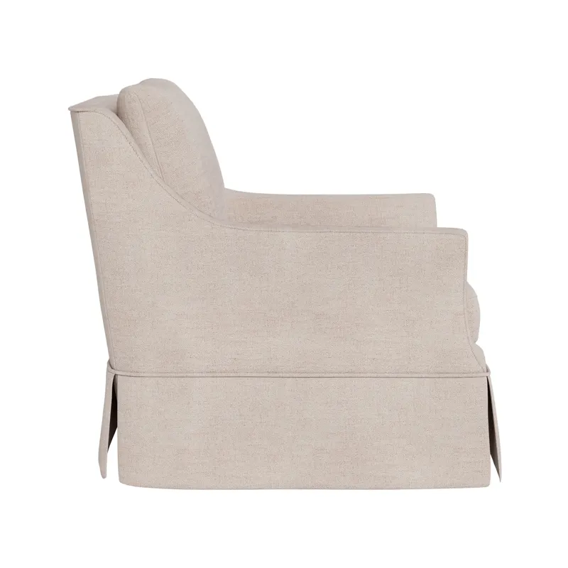Henri Skirted Swivel Chair