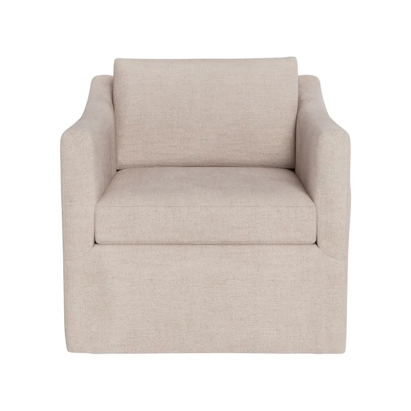 Asher Slipcover Swivel Chair Outdoor