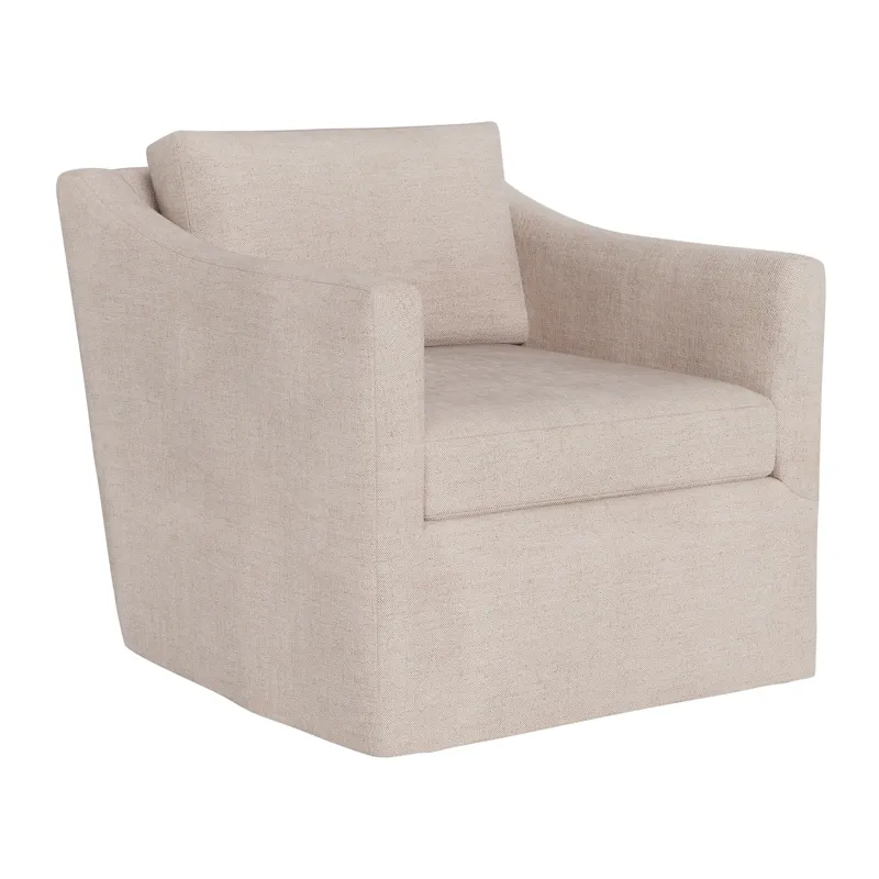 Asher Slipcover Swivel Chair Outdoor