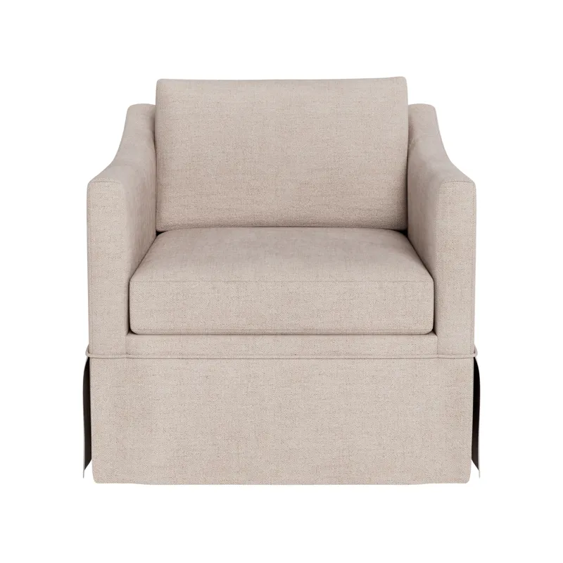 Asher Skirted Swivel Chair