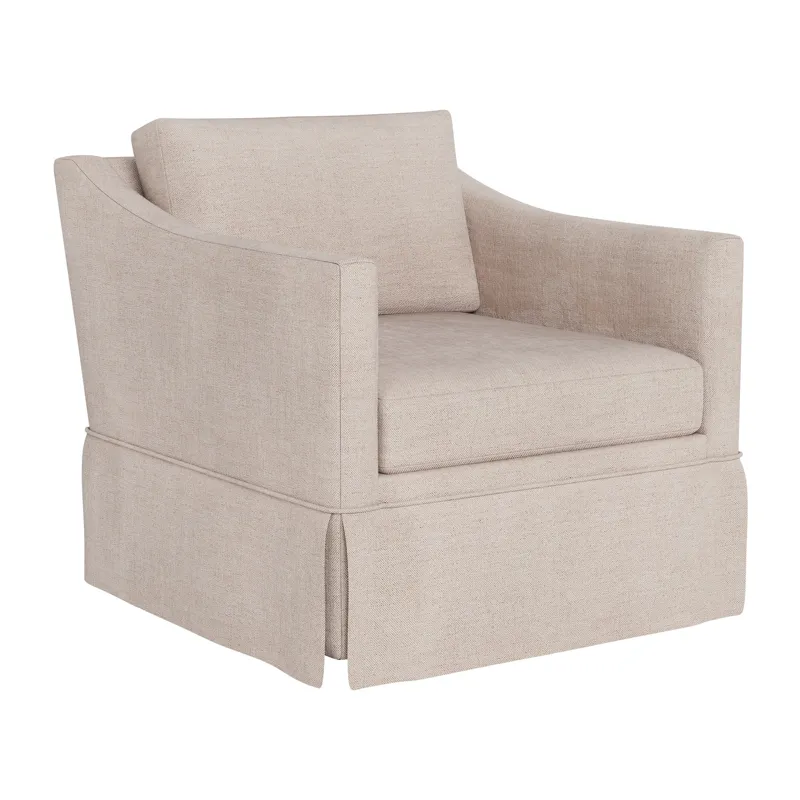Asher Skirted Swivel Chair