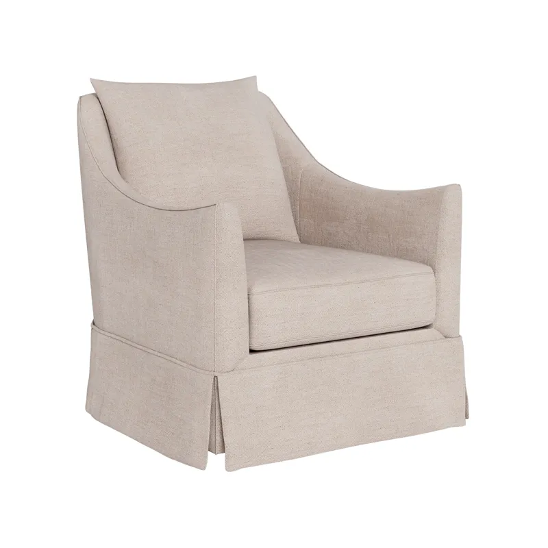 Portia Skirted Swivel Glider