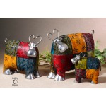 Colorful Cows, Accessories, S/3
