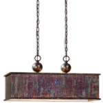 Albiano Rectangle 2 Lt Pendant