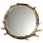Stag Horn Round Mirror