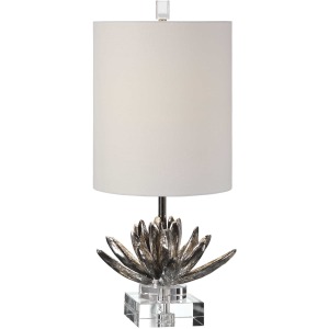 Silver Lotus Accent Lamp