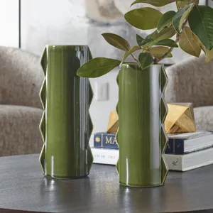 Meander Green Vases, Set/2