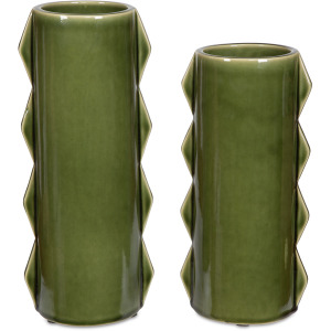Meander Green Vases, Set/2