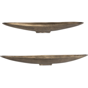 River Run Antique Brass Bowls, Set/2