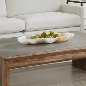 Organic Elegance Wavy Oval Bowl