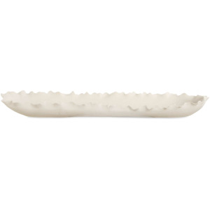Ripple Crest White Bowl